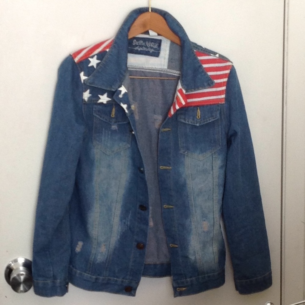 Like New Denim jacket, sz L